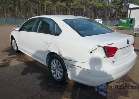 2012 Volkswagen Passat 2.5L S from USA, damaged, VIN 1VWAH7A3XCC016088